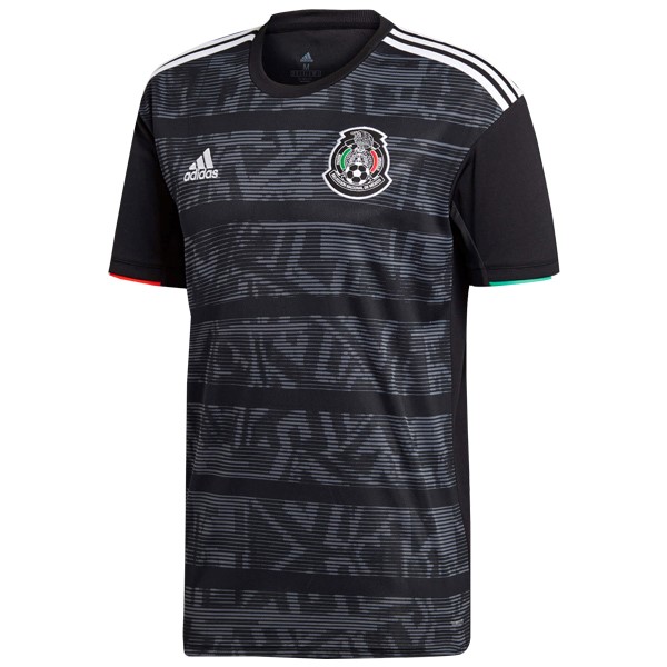 Camiseta Mexico Primera equipación 2019 Negro Gris